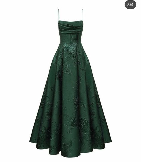 Slytherin Dresses, Yule Ball Outfits, Ball Outfits, Green Spaghetti, Prom Dress Inspo, A Line Evening Dress, Spaghetti Strap Prom Dress, Formal Wear Dresses, Prom Dress Shopping