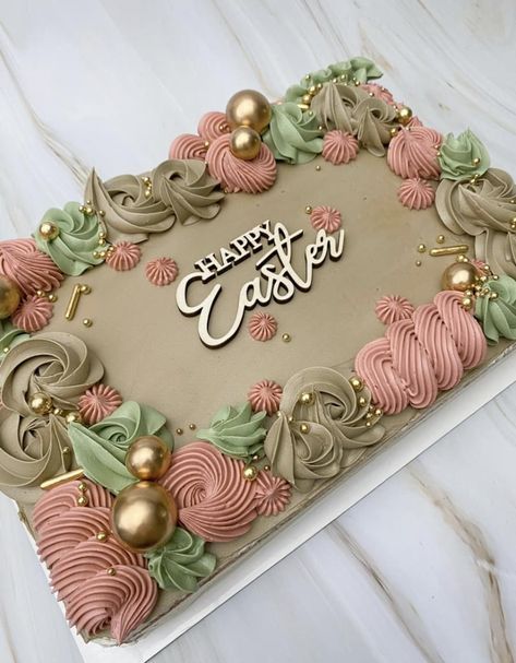 Decorated Birthday Sheetcake, Slab Cake Ideas, Modern Sheet Cake Design, Rectangle Cake Ideas, Chocolate Sheet Cake Decoration, Sheet Cake Designs For Men, Square Cake Decorating Ideas, Rectangle Cake Designs, Elegant Sheet Cake Designs