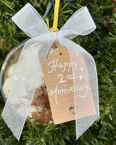 Celebrating a Second Anniversary soon? Cotton Anniversary ornament with real cotton bolls and personalized tagging and lots of colors for a bow!southernnature.com and southern nature.etsy.com…#cottonanniversary #secondanniversary #secondanniversary❤️ #cottongift #anniversarygift #anniversary #anniversarygift #happy2ndanniversary #happy2ndweddinganniversary❤️ Cotton Bolls, 2nd Wedding Anniversary, Anniversary Ornament, Second Anniversary, Cotton Boll, Cotton Anniversary, 2nd Anniversary, Cotton Gifts, Personalized Tags