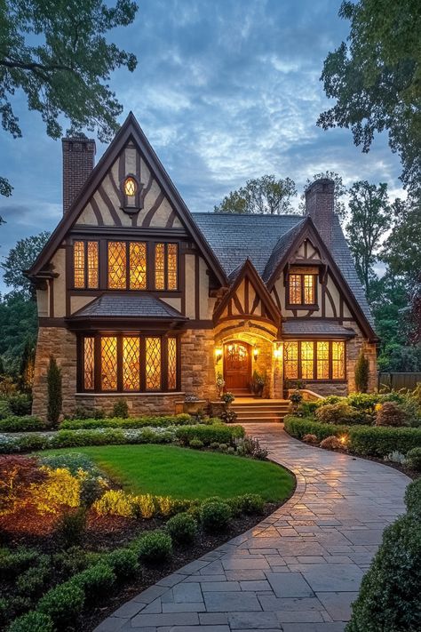 Discover Timeless American Tudor-Style Homes with Historic Appeal for Your Dream Design! These enchanting homes blend rich architectural details with cozy atmospheres, perfect for modern living. Explore more beautiful inspirations today!  #TudorStyle #HomeDesign #HistoricHomes #DreamHome #AmericanArchitecture #CozyInteriors #TimelessDesign #ArchitectureLovers #HomeInspiration #LuxuryLiving #HouseGoals #DesignTrends #ModernLiving #ClassicHomes #HomeDecorIdeas Tutor Mansion, Tudor House Interior, Shady Border, Classic American Home, Tudor Houses, Room Layout Design, Tudor Cottage, Tudor Style Homes, Custom Home Plans