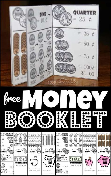 Teaching How To Make Change With Money, Teach Money To Kids, Learning Money For Kids Free Printable, Teaching Money 1st Grade, Money For Kindergarten, Free Printable Money, Penny Nickel Dime Quarter, Teaching Kids Money, Math Money