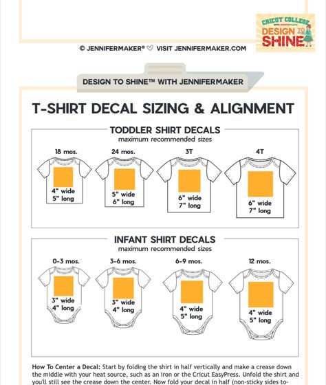 TODDLER T-SHIRT DECAL SIZING & ALIGNMENT Decal Size For 2t Shirt, Shirt Sizing Chart For Sublimation, T Shirt Image Size Chart, Tshirt Decal Sizing, Svg Sizes For T Shirts, T Shirt Decal Size Chart, Print Sizes For Shirts, Tshirt Decal Size And Placement, Decal Sizing For Shirts