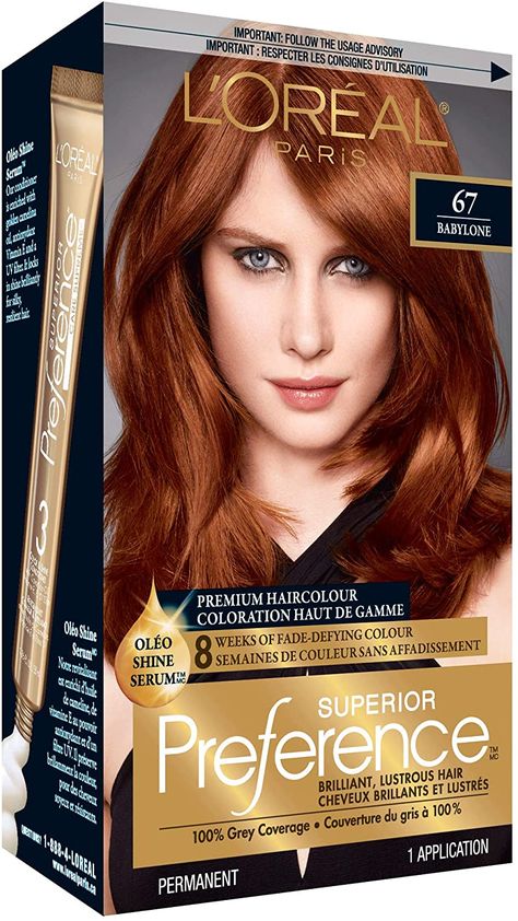 Loreal Red Hair Dye, Auburn Hair Dye Box At Home, Copper Red Hair Dye, Beautiful Red Hair Color, Auburn Hair Dye, Reddish Blonde Hair, Light Auburn Hair Color, Dark Ginger Hair, Ginger Hair Dyed