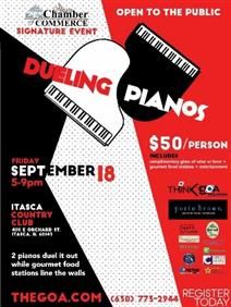 Dueling Pianos Event flyer Dueling Pianos Fundraiser, Dueling Pianos Party, Chamber Events, Wall Registers, Dueling Pianos, Event Tickets, All Are Welcome, Chamber Of Commerce, Event Flyer