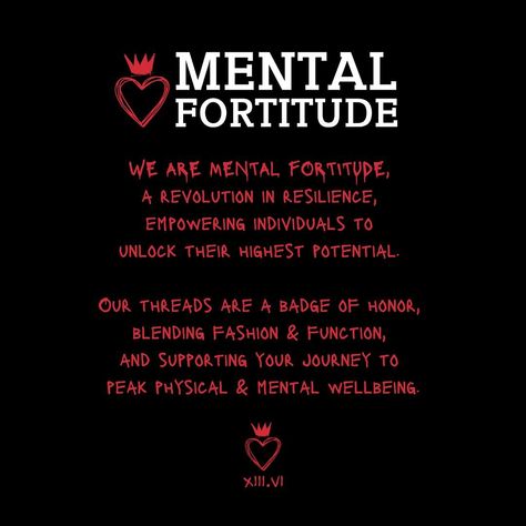 us🩸 👑 ♥️ #mentalfortitude #mental #fortitude #mf#revolution #resilience #growth #empower #fashion #function #badgeofhonour Mental Fortitude, Urban Homesteading, Mental Strength, Mental Wellbeing, Functional Fashion, English Words, Physics, On Instagram, Quick Saves