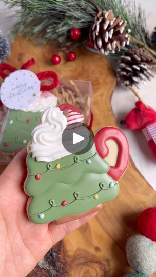 113 reactions | Christmas mugs but make them edible! The perfect option for stocking stuffers, teacher gifts, or for you just because! . 📆Christmas Cookie pre-orders start: Saturday, December 2nd at 1 pm ⏰Limited Quantities Available. . . . . . #cookiereel #cookievideo #cookiedecoratingvideo #cookietutorial #cookiedecoratingreel #royalicingcookies #royalicing #instacookies #customcookies #cookiesofinstagram #designercookies #instacookies #sugarcookies #videooftheday #oddlysatisfyingvideo #christmascookies #christmas #christmasgifts | South Bay Custom Cookies - Rosa | Louis Armstrong · La vie en rose Christmas Mug Cookies, Mug Sugar Cookie, Christmas Stocking Cookies, December 2nd, Cookie Videos, Cookie Tutorials, Sugar Cookie Designs, Christmas Sugar Cookies, Christmas Cookies Decorated