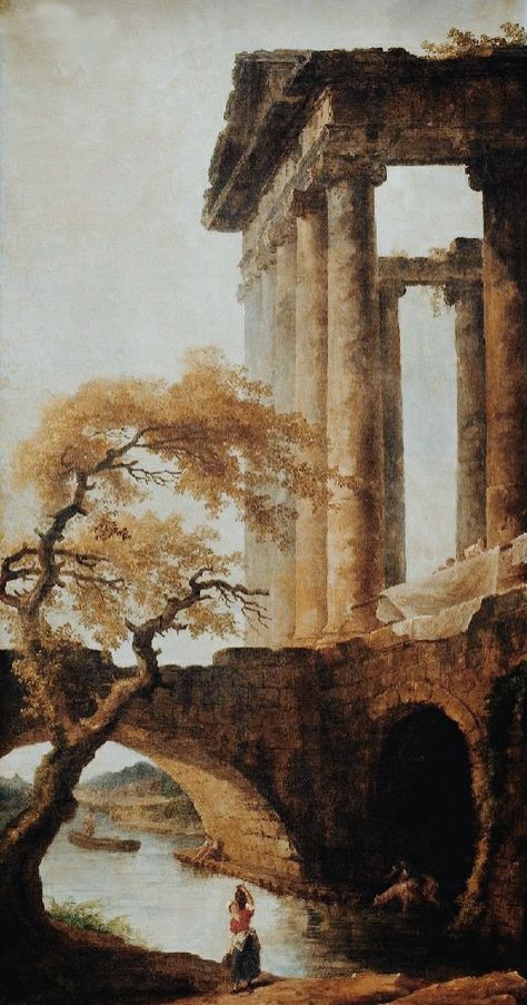 Temple Of Saturn, Hubert Robert, مت�حف فني, Starověký Egypt, Arte Indie, Rennaissance Art, Aesthetic Painting, Classical Art, Ethereal Art