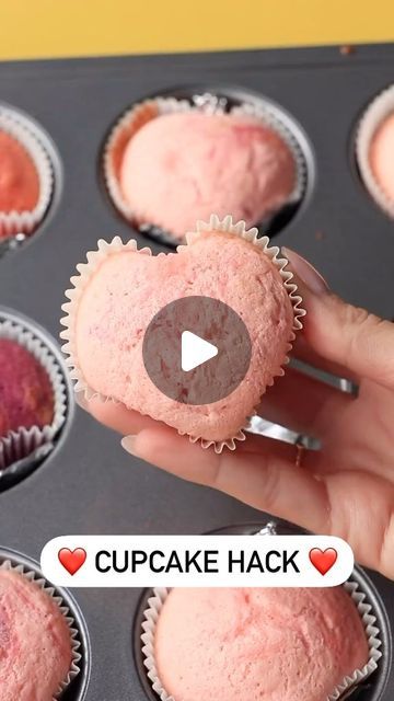 Seasonal Ideas | DIY Hacks | Home decor Inspiration on Instagram: "Just in time for Valentine’s Day, heart shaped cupcake hack shared by @_bellabakes (source TT).

Who would you make ❤️ cupcakes for this Valentine’s Day? (Totally fine if you say “me” !! 😉)

👉🏻follow @hacktheholidays

©All rights and credits are reserved to the respective owner.

#valentines #valentinefood #valentinecupcakes #valentinespecial #valentinesdaycake #cupcake #cupcakes #cupcakedecorating" Heart Shaped Cupcakes, Valentines Cupcakes, Valentines Food, Valentine Special, Diy Hacks, Cupcakes Decoration, Be My Valentine, Just In Time, Home Decor Inspiration