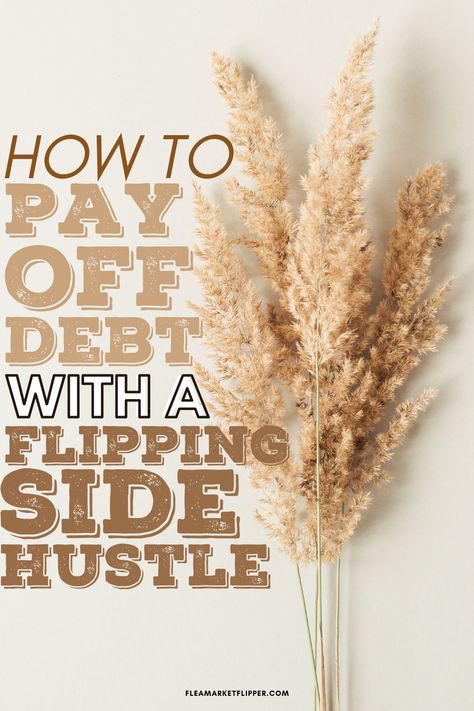 How To Pay Off Debt With A Flipping Side Hustle | Make Money Online - Do you want to pay off your debt and reach your financial goals? Starting a flipping side hustle could be your answer! Click here to find out how one couple paid off $6k of debt by reselling used items. Flea Market Flipper | Reselling Business | Reselling Tips | Reselling Thrift Store Finds | Start A Business | Flipping Tips | Side Hustle Ideas | Pay Off Debt Quickly | Pay Off Credit Cards Fast | Flipping Business Pay Off Credit Cards Fast, Pay Off Credit Cards, Reselling Thrift Store Finds, Reselling Tips, Pay Off Debt Quickly, Side Hustles From Home, Flipping Business, Reselling Business, Flexible Jobs