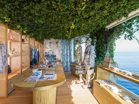 Retail Architecture, Capri Island, Beach Cabin, Decor 2024, Beach Stores, Capri Italy, Design Management, Retail Experience, Pop Up Stores