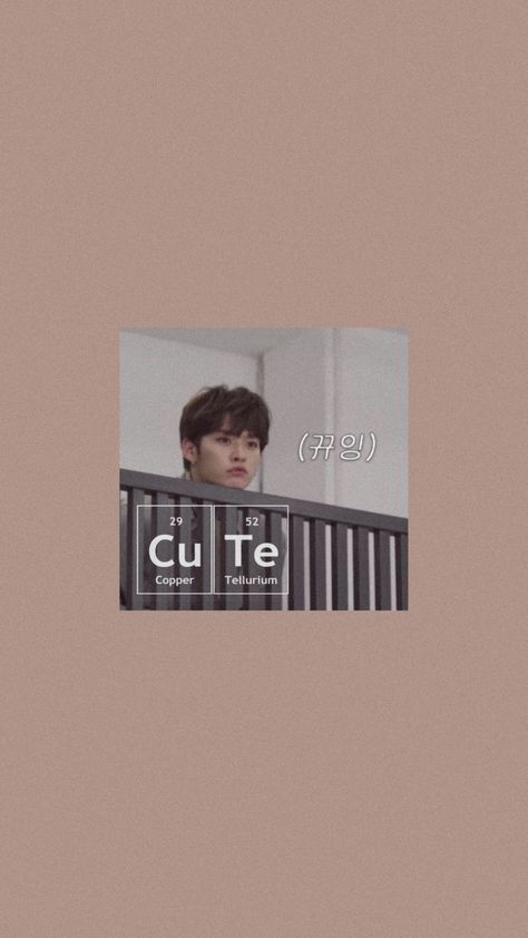 Periodic table Cu Te cute minho Aesthetic Periodic Table, Mendeleev Table, Minho Cute, Cute Aesthetic Wallpaper, Table Aesthetic, Aesthetic Pics, Lee Minho, Cute Aesthetic, Lee Know