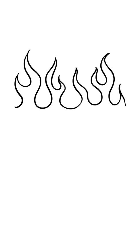 Small Outline Drawings, Fire Wrist Tattoo, Flame Tattoo Stencil, Small Tattoo Stencil, Fuego Tattoo, Flames Drawing, Llama Tattoo, Flames Tattoo, Half Sleeve Tattoos Sketches