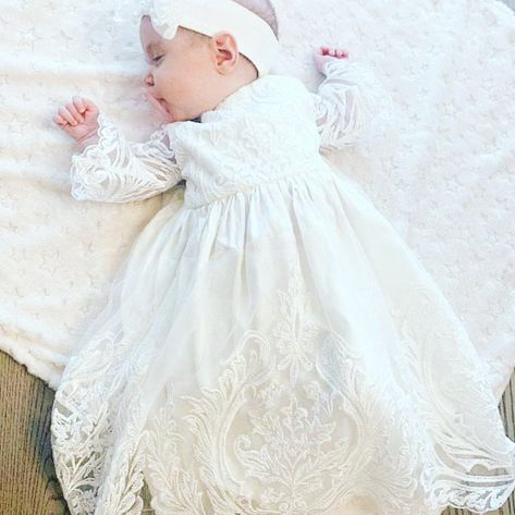 Baby Girl Blessing Dress, Baby Baptism Outfit, Baptism Dress Baby, White Christening Dress, Baby Blessing Dress, Blessing Gown, Linen Gown, Christening Dresses, Dress For Baby Girl