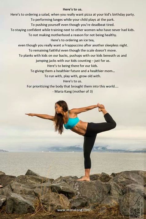 LOVE this!!!!! Maria Kang. She's a controversial figure, I think because she speaks the truth. Good for her! Healthy Mom Quotes, Maria Kang, Get Into Shape, Simple Health, Good For Her, Body Is A Temple, Healthy Motivation, Healthy Mom, Do Exercise