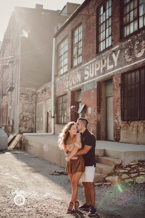 Kansas City Couples Photography, Industrial Family Photos, Urban City Family Photoshoot, West Bottoms Kansas City Photography, West Bottoms Kansas City, Industrial Couples Photoshoot, Industrial Engagement Photoshoot, Engagement Photos Industrial, Industrial Family Photoshoot