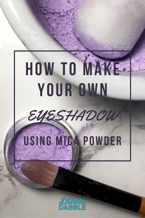 EYESHADOW RECIPE:  ½ tsp Arrowroot Powder ½ tsp Kaolin Clay ¼ tsp Dibble Dabble Mica Powder 1-3 drops Almond Oil  1. Add the Arrowroot Powder and Kaolin Clay to a Mortar and grind with a Pestle to a fine powder. 2. Measure ¼ teaspoon of Dibble Dabble Mica Powder and combine until well mixed. 3. Add a few drops of Almond oil to the mixture and combine until the powder sticks together slightly. 4. Store in an airtight eyeshadow pot.         www.amazon.com/Mica-Powder-Color-Shake-Jars/dp/B07QKMYJG1 Diy Eyeshadow Recipe, Mica Powder Ideas, Mica Powder Potion Diy, Mica Powder Makeup Diy, Eyeshadow Recipe, How To Use Mica Powder, Mica Powder Eyeshadow Diy, Diy Natural Makeup, Diy Eyeshadow