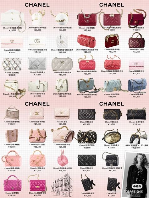 Mini Designer Bags, Luxury Bag Brands, Fashion Illustration Collage, Chanel Lover, Stylish School Bags, Luxury Bags Collection, Business On Instagram, Luxury Branding Design, Purse Brands