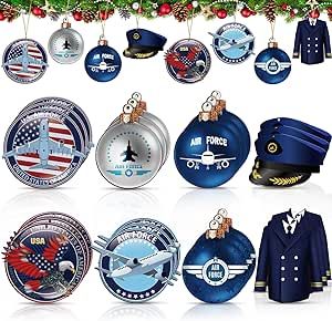 Air Force Christmas Tree, Air Force Christmas, Military Ornaments, Military Christmas, Air Force Gifts, Ways To Show Love, Holiday Theme, Christmas Decorations Ornaments, Wood Material