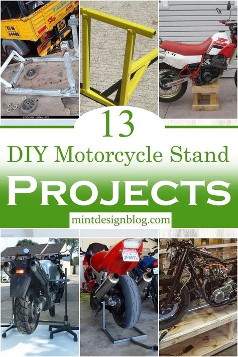 We’ve listed the 11 best DIY motorcycle stand projects that you may build by yourself. These DIY build plans are very easy to follow, and most of them are budget-friendly. Homemade Bike Stand, Diy Car Projects, Motorcycle Stand, Diy Motorcycle, Motorcycle Repair, Mig Welder, Build Plans, Ways To Get Money, Bike Stand