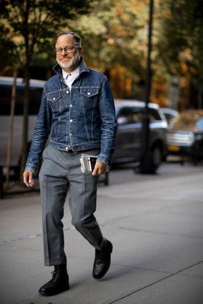 Masculinity Quotes, Old Man Fashion, Quotes Empowering, Navy Denim Jacket, Empowering Words, American Casual, Mens Fashion Suits, Denim Jacket Men, 가을 패션