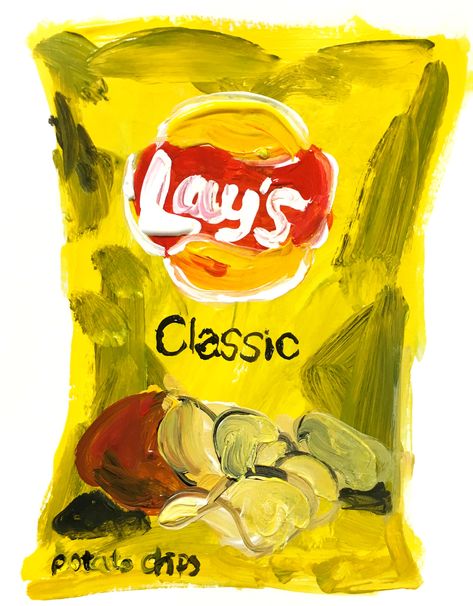 Lay’s Potato Chips on Behance Bag Of Chips Tattoo, Lays Drawing, Chips Drawing, Chips Illustration, Chip Tattoo, Gucci Wallpaper Iphone, Ruffles Potato Chips, Lays Chips, Lays Potato Chips