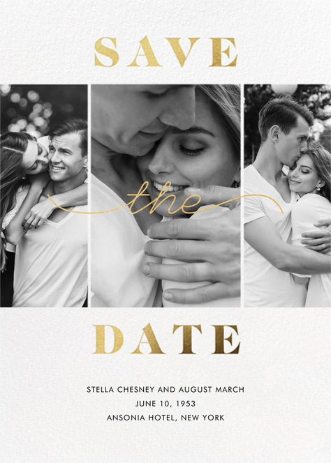 Paperless Post - Suki by Paperless Post Safe The Date, Save The Date Pictures, Save The Date Online, Digital Invitations Wedding, Wedding Album Design, Date Photo, Modern Save The Dates, Save The Date Designs, Wedding Countdown