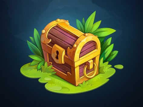 If you want to find some treasures you should open it! Another game object represented as treasure chest! Hope you'll like it. Games Icon, Pirate Chest, Fantasy Items, Healing Potion, Hunter Games, Game Icons, Gui Design, 2d Game Art, Casual Art