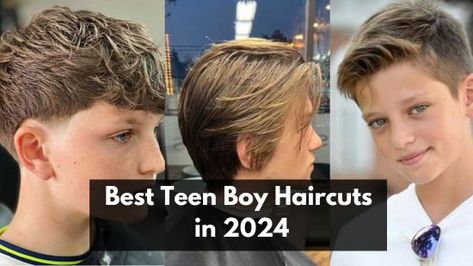 Best Teen Boy Haircuts in 2024 Boy Teen Haircut, Teen Boy Haircut Long On Top, Teenage Boys Haircuts 2024, Middle School Boy Haircut, Teen Boy Haircuts Straight Hair, Popular Boys Haircuts, Trendy Boys Haircuts, Teen Haircuts, Ivy League Haircut