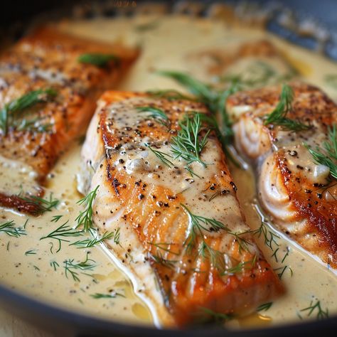 Sauce For Trout, Salmon With Cream Sauce, Trout Recipe, Cooking Trout, Cream Sauce For Chicken, Creamy Mustard Sauce, Live Lobster, Sauce For Salmon, Trout Recipes