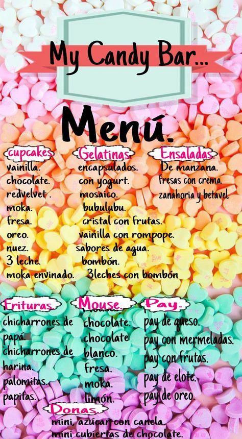 Dulces Aesthetic, 15 Aesthetic, Bar Menu, Sweet Candy, Candy Land, Candy Bar, Wedding Planner, Candy, Snacks