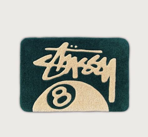 8ball Rug, Stussy 8ball, Tuft Rugs, Stem Style, Room Wishlist, Tufting Ideas, Graphic Rug, Cool Rug, Apartment Living Room Design