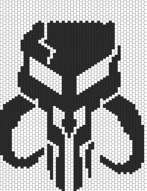 Perler Mandalorian, Star Wars Cross Stitch Patterns Free, Mandalorian Alpha Pattern, Mandalorian Knitting Pattern, Mandalorian Crochet Blanket, Mandalorian Cross Stitch, Ahsoka Cross Stitch Pattern, Mandalorian Embroidery, Cross Stitch Mandalorian