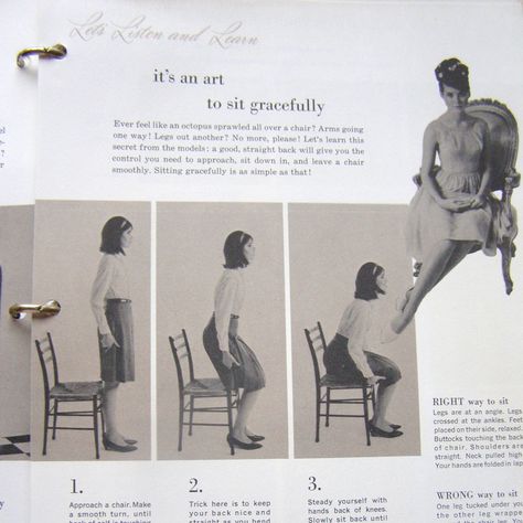 Sitting like a lady. How to sit properly. Sitting etiquette. Etiquette for ladies. Etiquette anytime. Daily etiquette. Sitting Etiquette, How To Sit Properly, School Moodboard, Ettiquette For A Lady, Etiquette Classes, Become Prettier, Proper Etiquette, Lady Rules, Colleen Corby