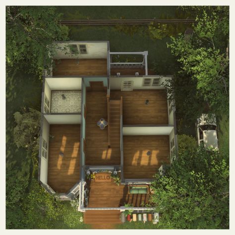 Sims 3 Interior, Sims Ideas People, Sims 4 House No Cc, Quirky House, Sims 4 Houses Layout, Sims 4 House, Sims Freeplay Houses, Sims Builds, Sims 4 House Plans