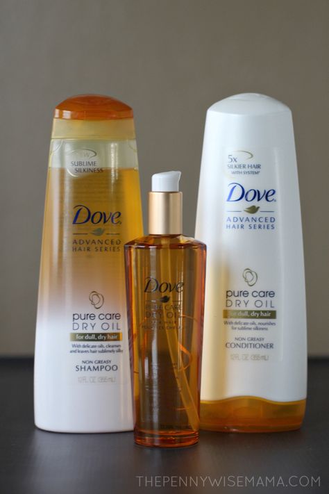 Get silkier hair with the Dove Pure Care Dry Oil Collection! #silkyhairdare #cg Dove Products Skin, Dove Skin Care, Dove Collection, Dove Hair Care, Dove Products, Dove Shampoo, Natural Facial Mask, Hair Growth Spray, Skincare Brush