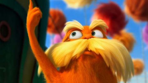 . Lorax Trees, Dr Seuss Lorax, Lorax Birthday, Boys Food, Funny Pix, Cartoon World, Cute Emoji Wallpaper, The Lorax, Hair Color And Cut