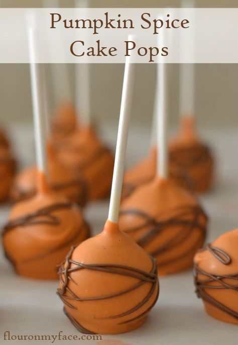 Pumpkin Spice Cake Pops recipe - this is one of my favorite Fall desserts! It would be a great treat at a Halloween party too! Pumpkin Spice Cake Pops, Spice Cake Pops, Fall Desserts Pumpkin, Cake Pops Recipe, Pumpkin Cake Pops, Fall Baby Shower Themes, Baby Shower Cake Pops, Pumpkin Spice Cake, Cake Pop Recipe