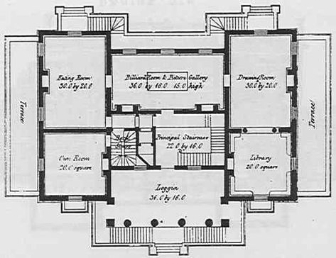 English Mansion House Plans from the 1800s. English House Plans, Country House Floor Plan, English Country House Plans, Mansion House Plans, Manor House Plans, Manor Floor Plan, English Mansion, Small Country Homes, English Manor Houses