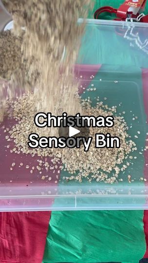 Holiday Sensory Bin, December Sensory Bin, Gingerbread Sensory Bin, Food Sensory Bin, Christmas Sensory Bin, Winter Sensory Bin, Christmas Sensory, Sensory Activity, Colorful Glitter