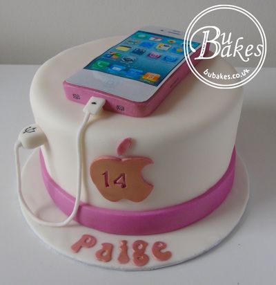 Iphone themed birthday cake which actually talks! See https://www ... Cell Phone Birthday Cake, Iphone Cake Ideas Birthdays, Phone Cake Ideas, Phone Cake Birthday, Iphone Theme Cake, Food Theme Cake, Phone Birthday Cake, 13 Th Birthday Cakes, Instagram Cake Ideas