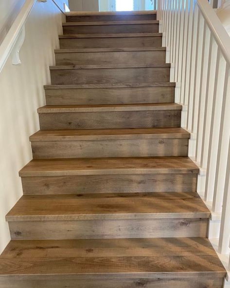 Beautiful and Durable are the characteristics of Provenza Vinyl Plank, with 100's of colours to choose from you can recreate the look of any real wood. Staircase Remodel, Staircase Design, Stairs Design, Real Wood, Stairs, Flooring, Vinyl, Building, Wood