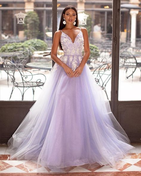 A&N Luxe - Designed By Alamour’s Instagram post: “The dreamy Ysabelle gown. Perfect for that special occasion. Can be made in 200+ colours and sizes XXS to 9XL #ANLUXE #Lilac #Gown #Formal…” Lilac Wedding Dresses, Gowns For Prom, Ball Gown Prom Dresses, Gown Prom Dresses, Prom Pics, Beaded Tulle, Sequin Gown, Tulle Gown, Prom Formal