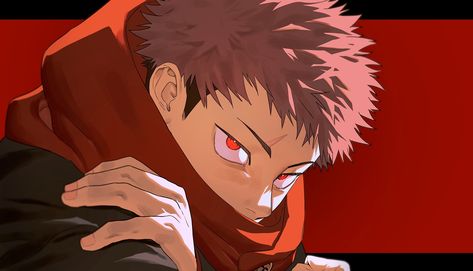 Yuji Itadori Banner, Itadori Banner, Yuji Itadori, Jujutsu Kaisen, Anime Fanart, Jujutsu, Banners, Fan Art, High Quality