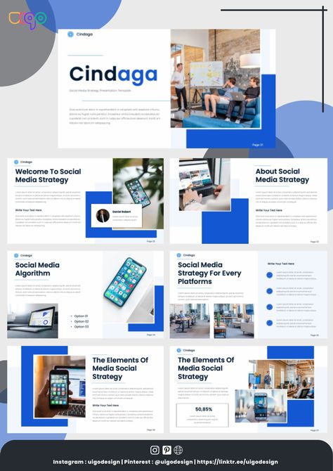 Cindaga - Social Media Strategy Presentation Template Powerpoint is a Presentation/Pitch Deck Template with professionals and a modern style ready to make your next presentation amazing. Strategy Presentation Template, Strategy Presentation, Social Media Writing, Pitch Deck Template, Deck Template, Powerpoint Design Templates, Social Strategy, Social Media Strategy, Pitch Deck