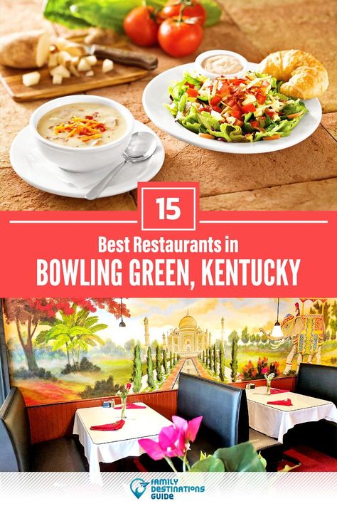 Want to see the best restaurants in Bowling Green, KY? We’re FamilyDestinationsGuide, and we’re here to help: From incredible brunch spots and amazing places to eat dinner, to local foodie spots and hidden gems, discover the BEST Bowling Green restaurants - so you get memories that last a lifetime! #bowlinggreen #bowlinggreenrestaurants #restaurantsinbowlinggreen #bestrestaurantsinbowlinggreen #placestoeatbowlinggreen Kentucky Camping, Kentucky Food, Kentucky Attractions, Greens Restaurant, Bowling Green Kentucky, Kentucky Travel, Bourbon Tasting, Tennessee Travel, Bowling Green Ky