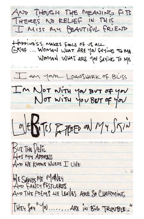 Jeff Buckley handwritten words/lyrics Jeff Buckley Inspired Tattoo, Jeff Buckley Notes, Jeff Buckley Poetry, Jeff Buckley Writing, Jeff Buckley Journal, Jeff Buckley Handwriting, Jeff Buckley Wallpaper, Jeff Buckley Poster, Jeff Buckley Tattoo