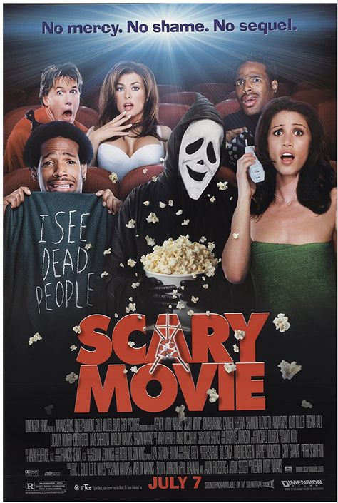 Scary Movie 2000, Scary Movie 1, Comedy Movies Posters, Great Comedies, Series Poster, Tv Series Online, Scary Movie, Movie Room, Wedding Music