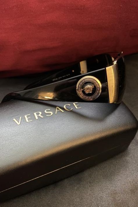 These stylish metal sunglasses combine timeless design with superior craftsmanship. Protect your eyes in style and make a bold fashion statement with these iconic shades. #Versace #menssunglasses #fashionaccessories #eyewear #sunglasses #UVprotection #metalframes #highfashion #luxurybrand #mensstyle #eyewearfashion #sunglasseslover #statementaccessory #sunglassesaddict #fashionforward #designerframes #versaceeyewear #eyeprotection #sunglassesfashion #sunglassesoftheday #trendylook" Versace Man, Man Sunglasses, Versace Eyewear, Accessories Ideas, Metal Sunglasses, Gold Sunglasses, Eyewear Fashion, Versace Men, Eye Protection