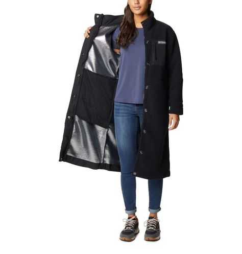 Women's Panorama™ Full Length Jacket | Columbia Sportswear Long Fleece Jacket, Sherpa Fleece Jacket, Fleece Jackets, Fleece Jacket Womens, Vest Shirt, Womens Fleece, Fall Shopping, Columbia Sportswear, Sherpa Fleece