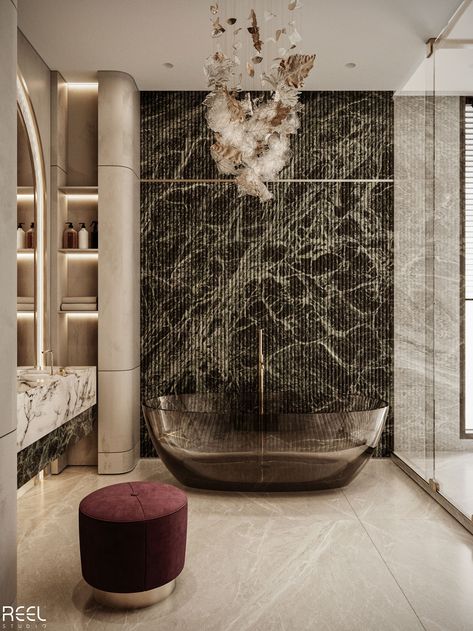 B A T H R O O M :: Behance Dream Bathroom Luxury, Interior Bathroom Design, Commercial Bathroom Designs, Glass Partition Designs, Lavatory Design, 2024 Bathroom, Luxury Bathroom Interior, Modern Bathroom Interior, Interior Design Bathroom